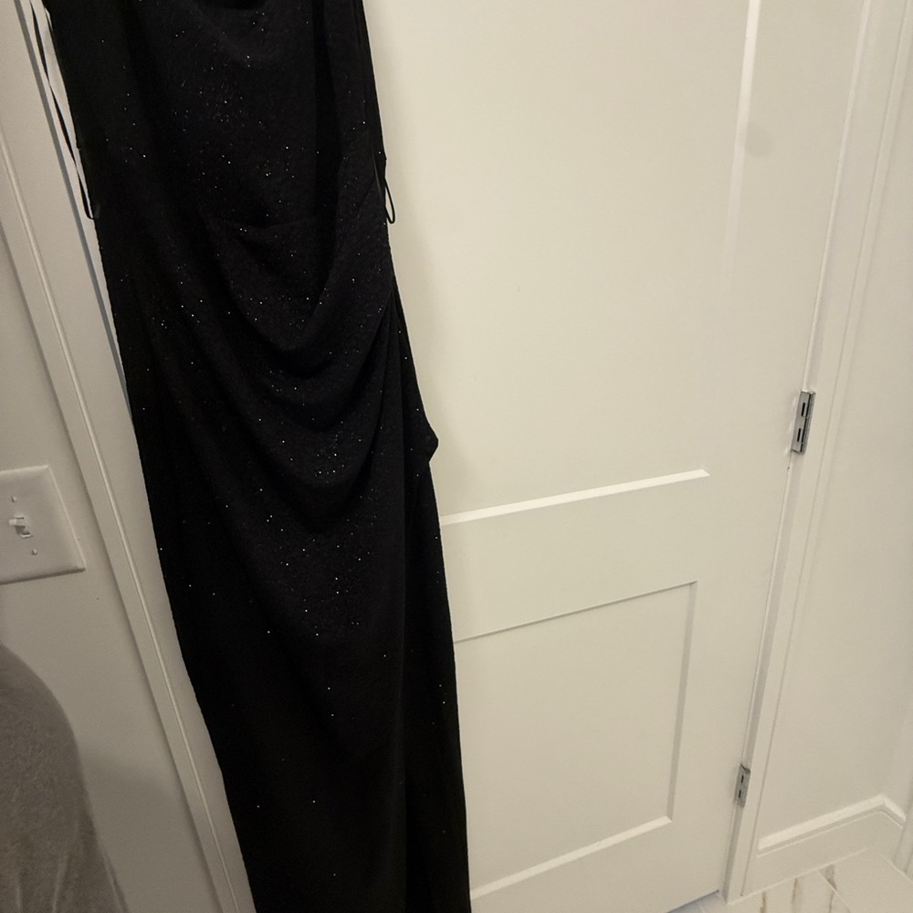 Black Sleeveless Maxi Cocktail Gown